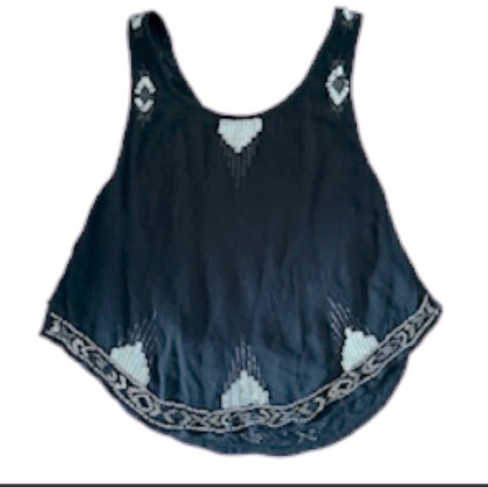 Free People Embellished Sleeveless Top